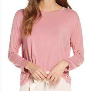 Rachel Parcell Long Sleeve Lounge PJ Tee Small